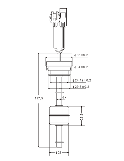 FS-9501 / FS-9502 outline drawing