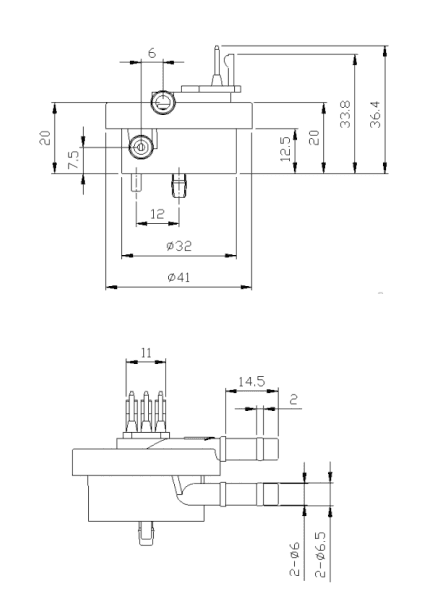 OT-16 outline drawing