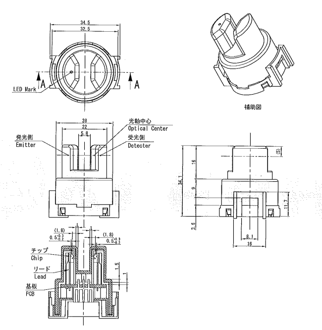 OJ-SH07-01 outline drawing