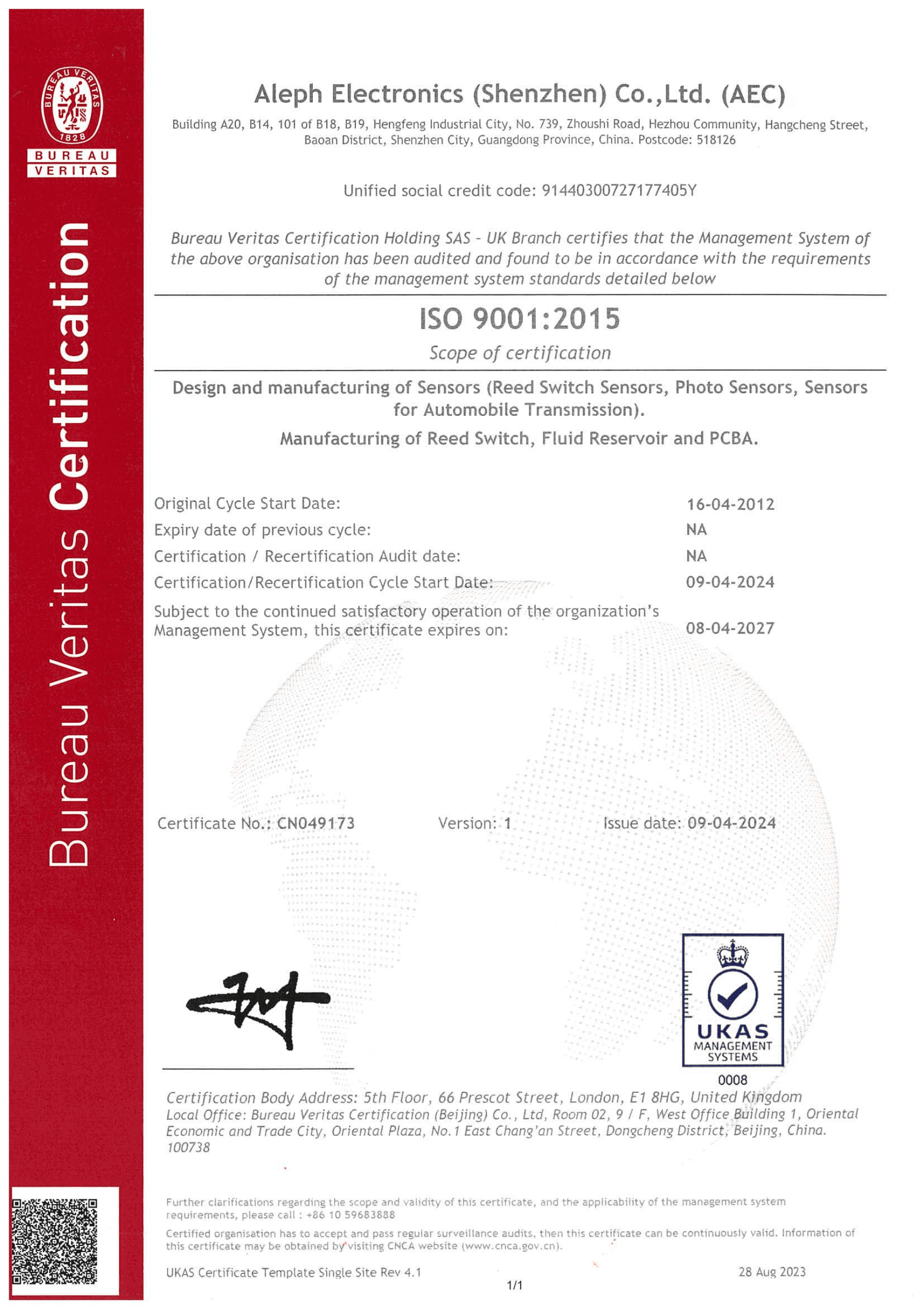 ISO9001:2015-2027.4.8